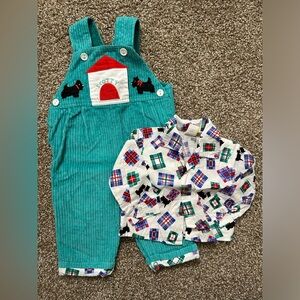 Vintage Scotty corduroy overalls